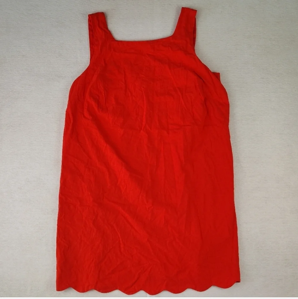 NWT Kate Spade X Target Red Mini Dress Lined Sleeveless Scalloped Hem Size XXL